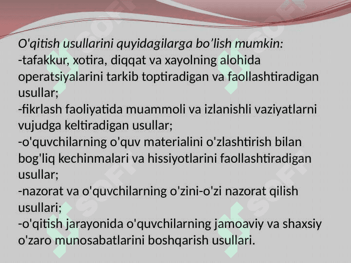 Ta’lim metodlari va vositalari 4