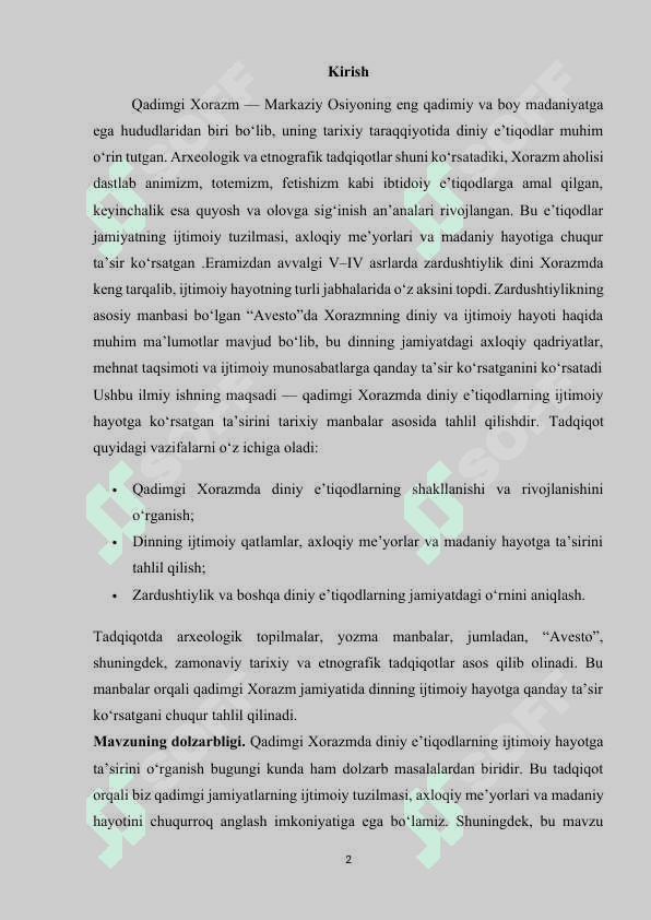 QADIMGI XORAZMDA DINIY E’TIQODLARNING SHAKLLANISHI VA RIVOJLANISHI.docx 2