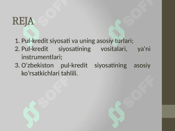 PUL-KREDIT SEKTORINING IQTISODIY TAHLILI 2