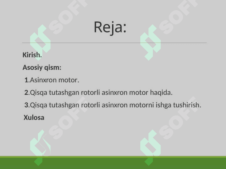 Qisqa tutashgan rotorli asinxron motor 2
