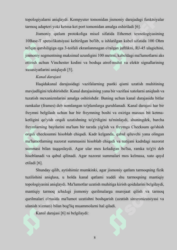OSI MODELIDAGI TARMOQ SATHIDA ISHLATILADIGAN XAVFSIZLIK PROTOKOLLARINING TAHLILI.docx 7