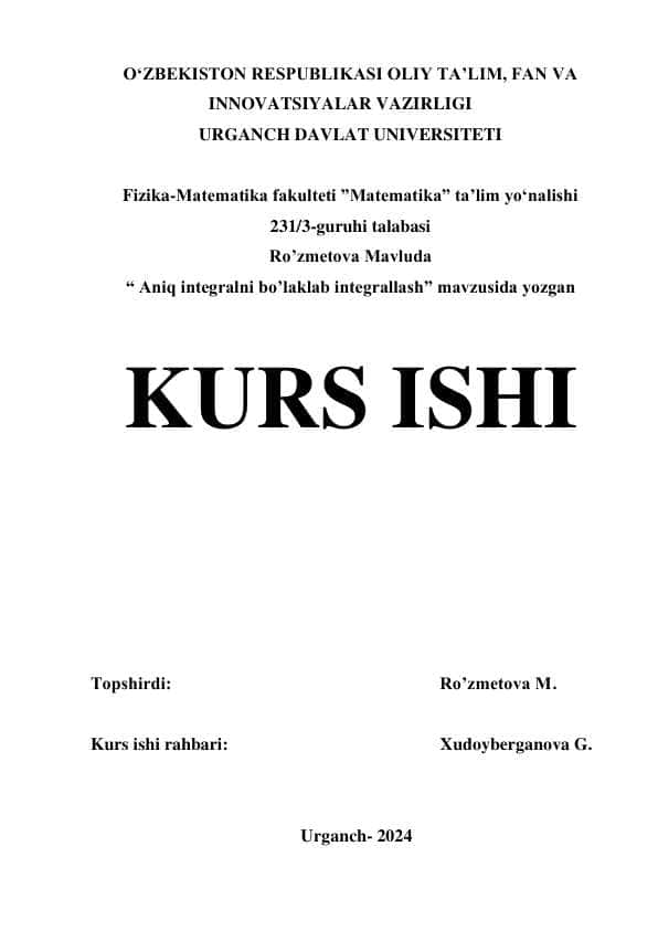 ANIQ INTEGRALNI BO’LAKLAB INTEGRALLASH 1 .pdf