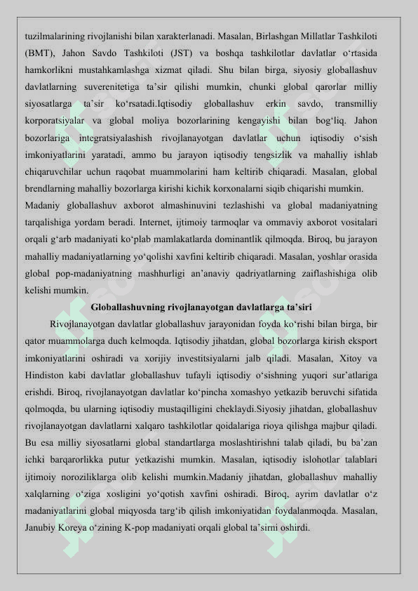 Globallashuv va Markaziy Osiyo davlatlari integratsiyasi 25 3