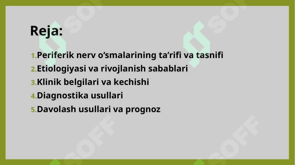 Periferik nerv oʻsmalari 2