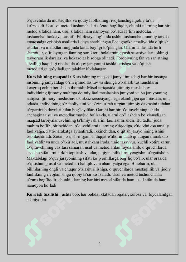Insonning bioijtimoiy mavjudotga aylanishida ma’naviyatning o’rni.Ijtimoiylashish tushunchasi. 4