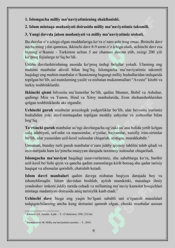Insonning bioijtimoiy mavjudotga aylanishida ma’naviyatning o’rni.Ijtimoiylashish tushunchasi. 6