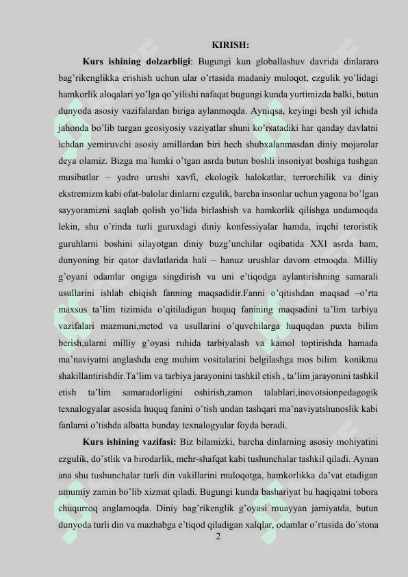 MA’NAVIYATNING ME’YORIY XARAKTERI. BUGUNGI KUNDA JAMIYATDA TUB O’ZGARISHLAR YUZ BERAYOTGAN SHAROITDA MA’NAVIYATGA ILMIY HOLISLIK BILAN YONDASHISH ZARURIYATI. 2