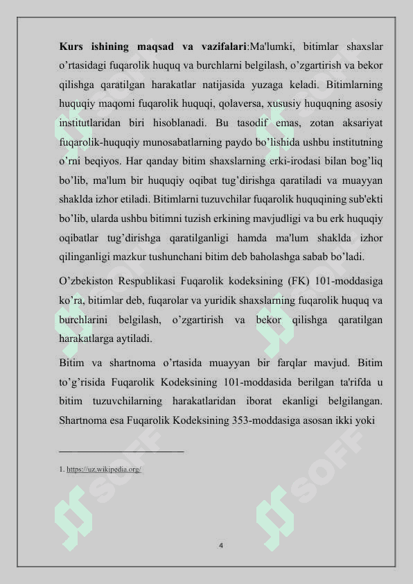 Muddatli va shartli bitimlar 4