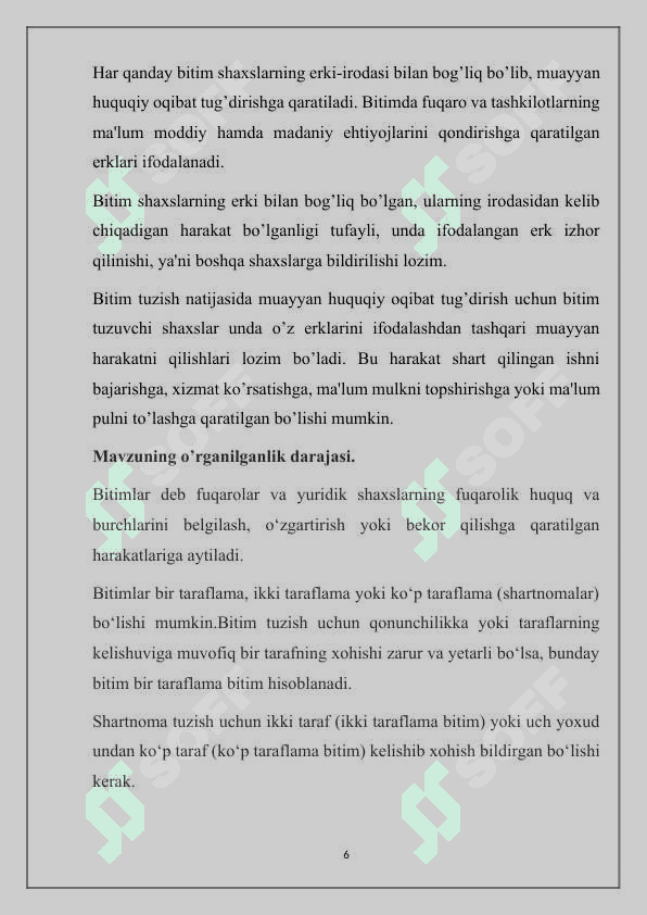 Muddatli va shartli bitimlar 6