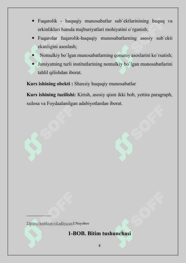 Muddatli va shartli bitimlar 8