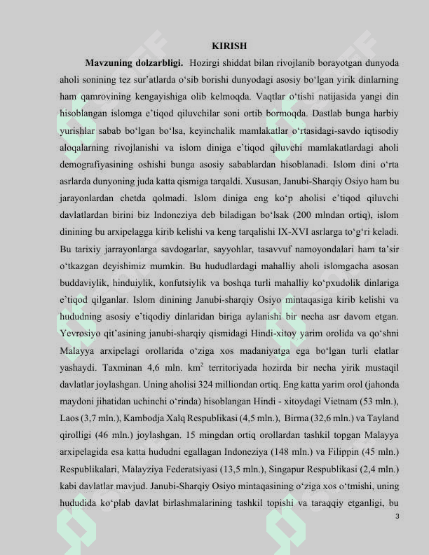 XVI asr - XVIII asrning boshida Janubi-sharqiy Osiyo mamlakatlari (Indoneziya, Tailand, Filippin, Malayziya, Singapur, Bruney) 3