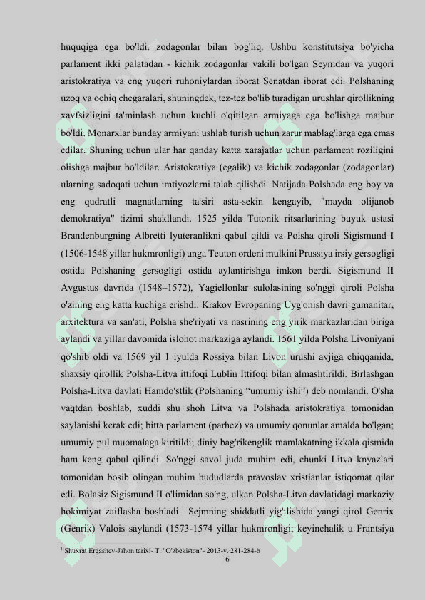 XVI-XVIII ASRLARDA POLSHA 6