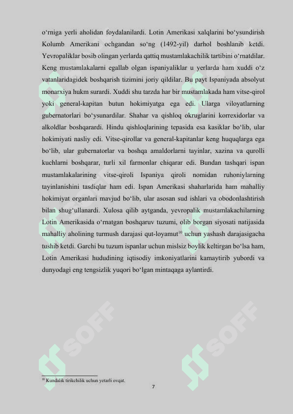 LOTIN AMERIKASI MILLIY OZODLIK HARAKATI. MUSTAQIL DAVLATLARNING TASHKIL TOPISHI 8