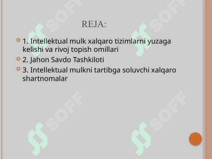 Xalqaro Intelektual mulk tizimi 2