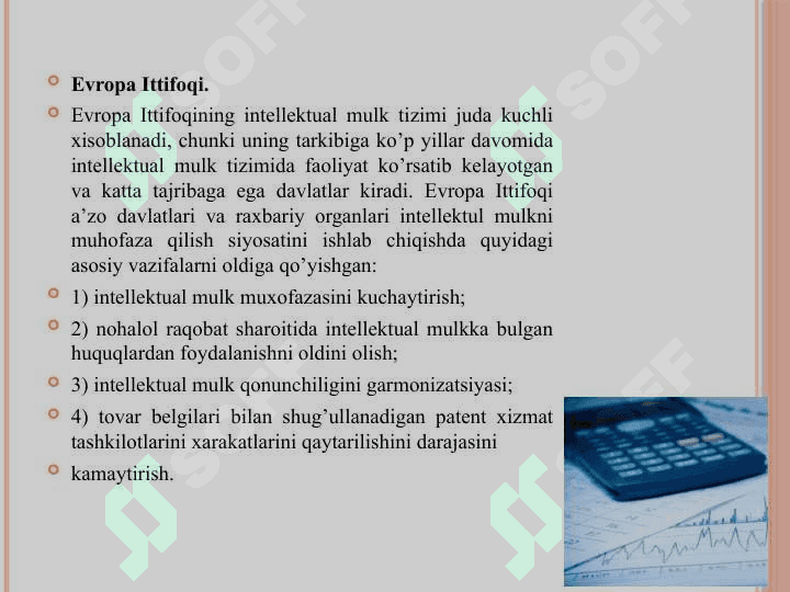 Xalqaro Intelektual mulk tizimi 8
