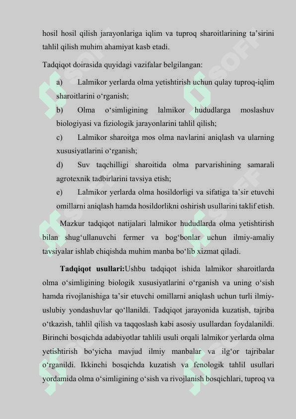 Olma o'simligi biologiyasi 3