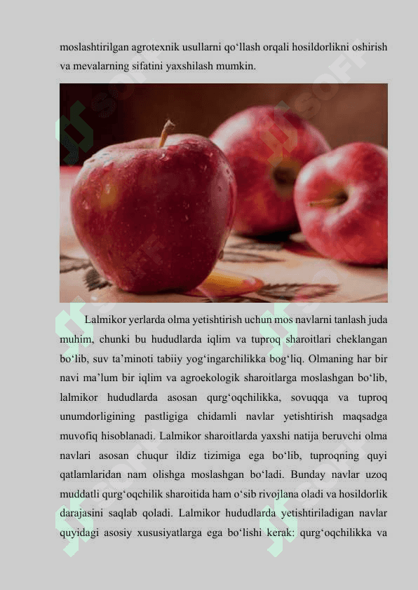 Olma o'simligi biologiyasi 8