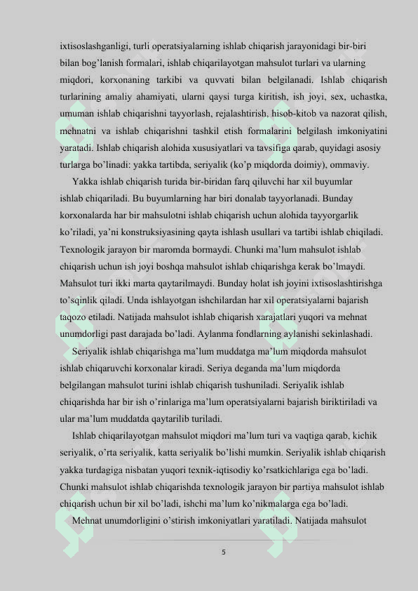 Sanaot korxonasining tashkiliy tarkibini takomillashtirish yo’nalishlari.docx 5