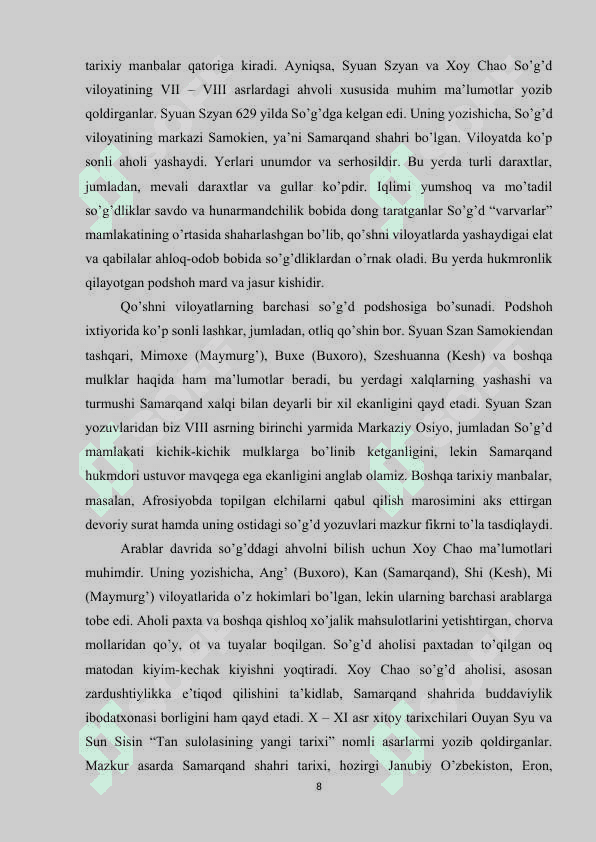 XITOY SOLNOMALARI O’RTA OSIYO TARIXI BO’YICHA QADIMGI MANBA SIFATIDA taxrir.docx 8