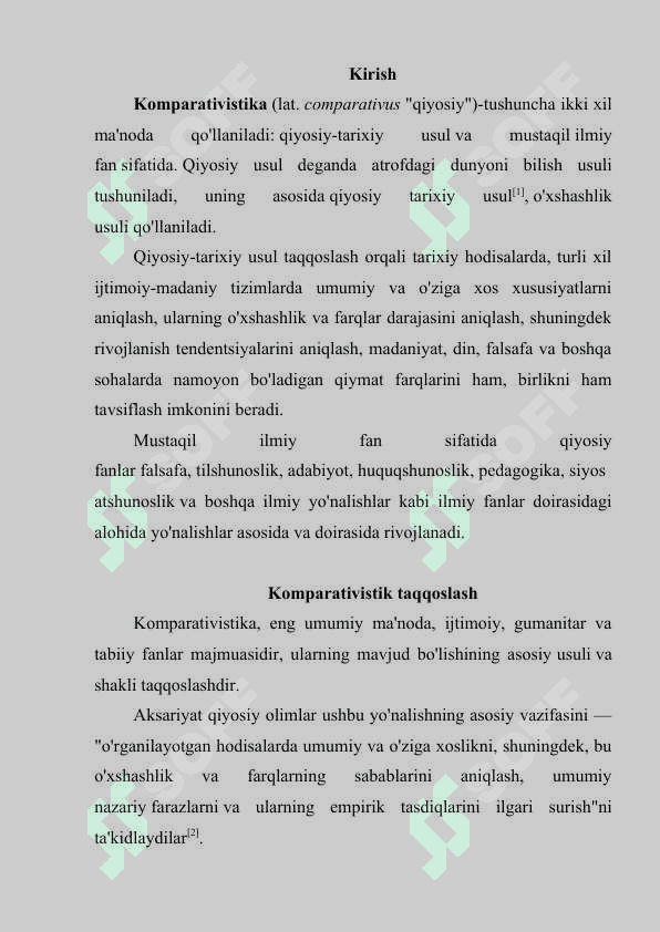 Jahon mamlakatlarida komparativistik pedagogik izlanishlarning ilmiy-nazariy manbalari 2