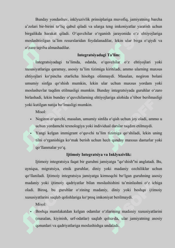 lnklyuziv va integratsiya ta'limining bir-biridan farqi 4