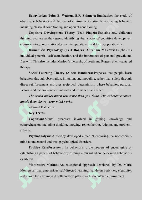 The types of activities 6