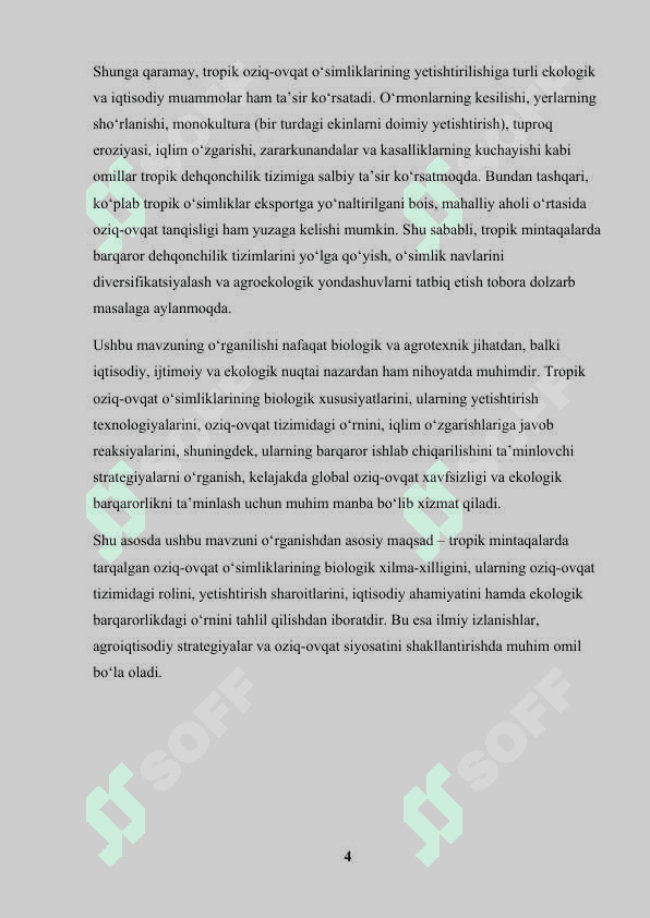 TROPIKADA TARQALGAN OZIQ-OVQAT O'SIMLIKLARI 4
