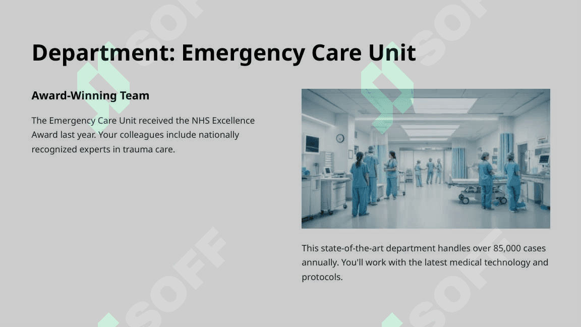 Find a site that advertises a real work in a hospital and involve the following details: Job title, grade, location, duties, salary and benefits, qualifications and experience, how to apply, closing date for applications, the reason you have chosen this position 6