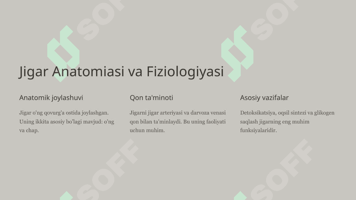 Jigarning prenatal va postnatal rivojlanishi 3