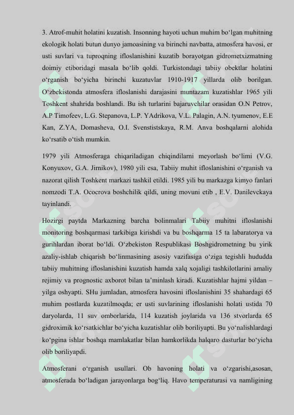 O‘zbekistonda gidrometeorologiya xizmatining mavjud tizimi va uning tarkibiy tuzulishi 5