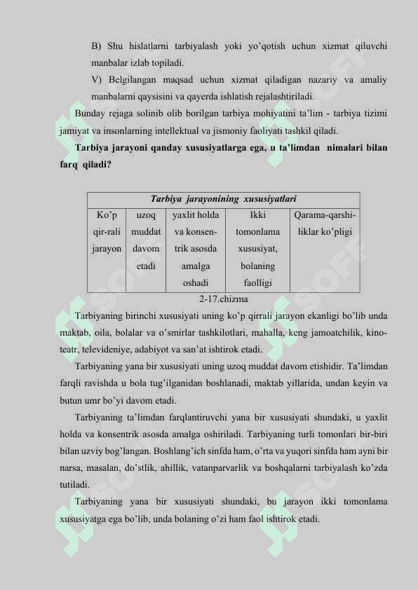 Tarbiya nazariyasi, tarbiya jarayonning mohiyati va mazmuni, tarbiya prinsiplari. Tarbiya metodlari va turlari 4