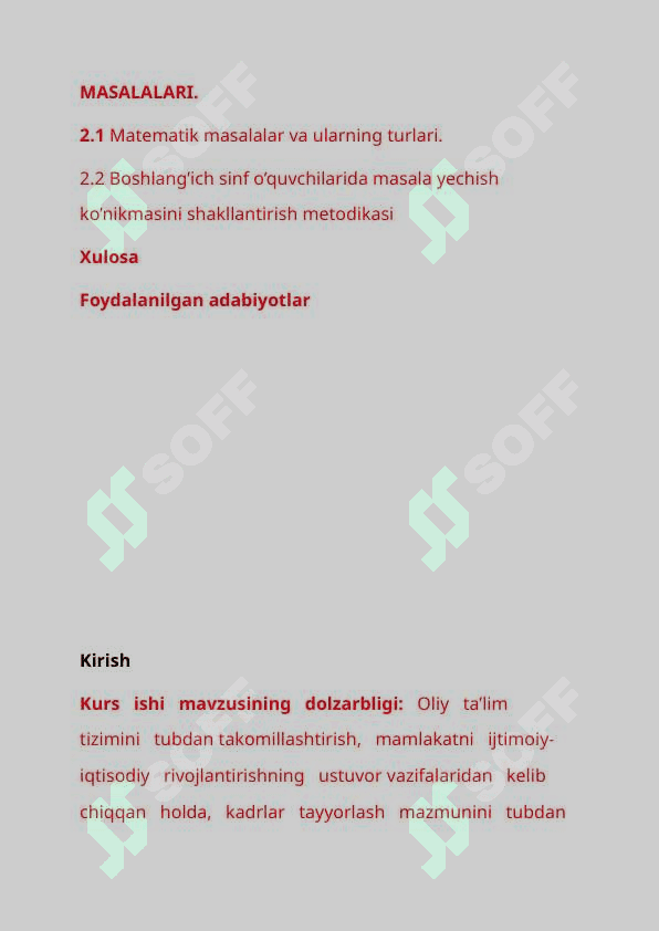 Boshlang‘ich  sinflarda matematika o‘qitishda masalalar yеchishning umumiy masalalari. 3