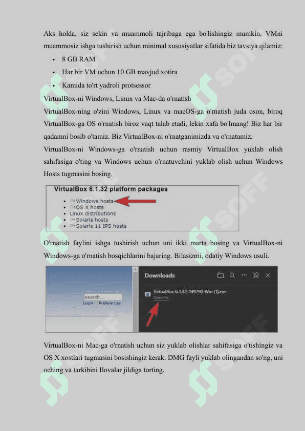 Linux OT (Ubuntu distributive) ni virtual mashinaga (Virtual Box, VMware) o'rnatish 2