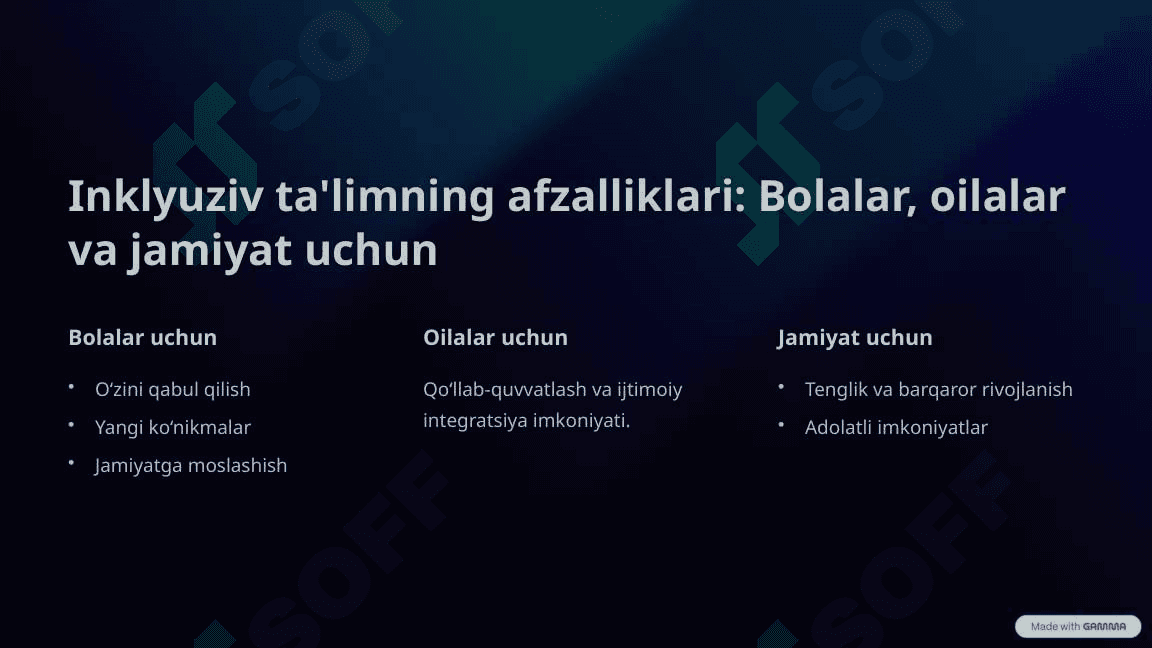 O‘zbekistonda Imkoniyati Cheklangan Bolalar uchun Inklyuziv Ta'lim pptx 4