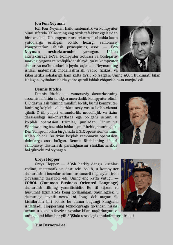 Kompyuter fanlari bo'yicha yutuqqa erishgan odamlar 4