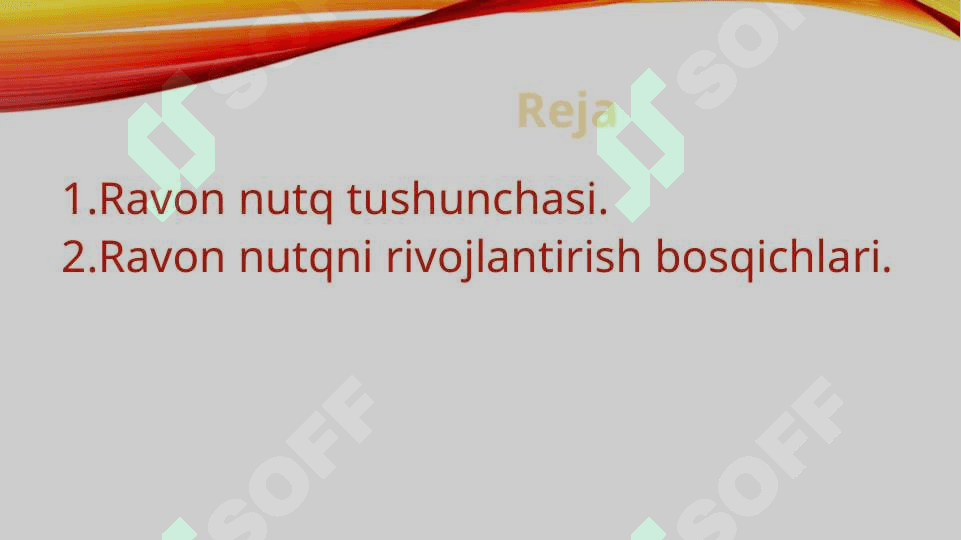 Ravon nutqni rivojlantirish 2