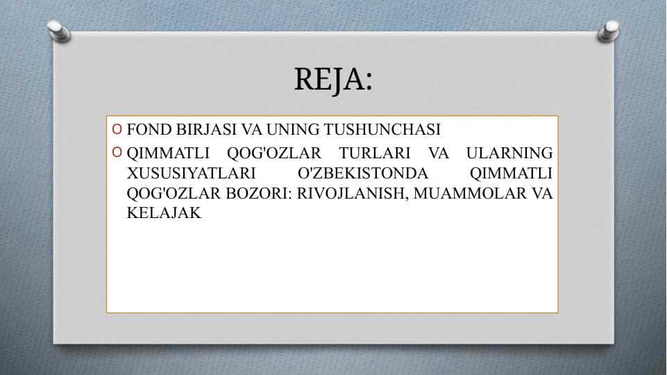 FOND BIRJASI VA UNING TUSHUNCHASI