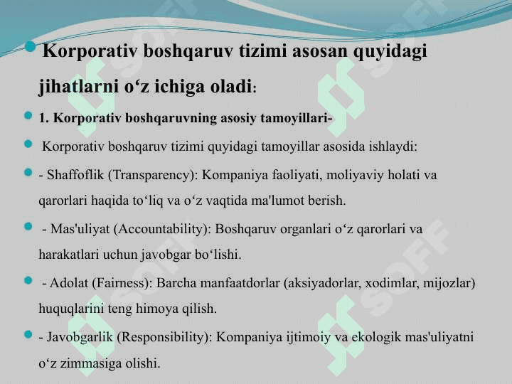 Akstiyadorlik jamiyatlarida korporativ boshqaruv tizimi 3