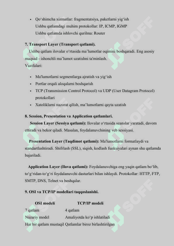 OSI modeli 4