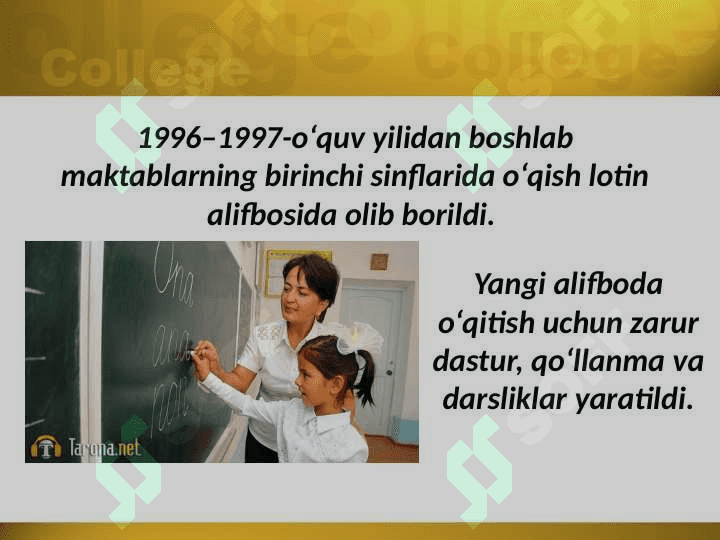 O’zbekistan Respublikasida ta’lim sohasida amalga oshirilgan islohotlar 8