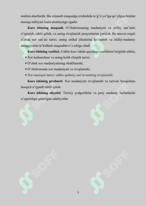 XOR MA’DANIYATINING KELIB CHIQISH TARIXI. 5