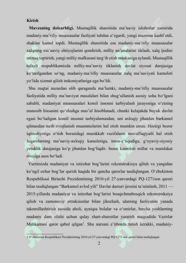Mamlakatimizdagi madaniyat va istirohat bog’lari 2