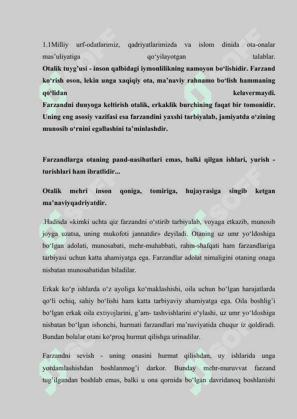Ota onalarbilan suxbat o'tkazish 3