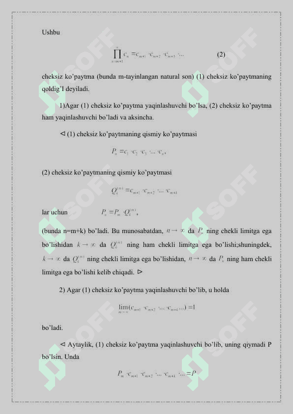 CHEKSIZ   KO’PAYTMALAR 4