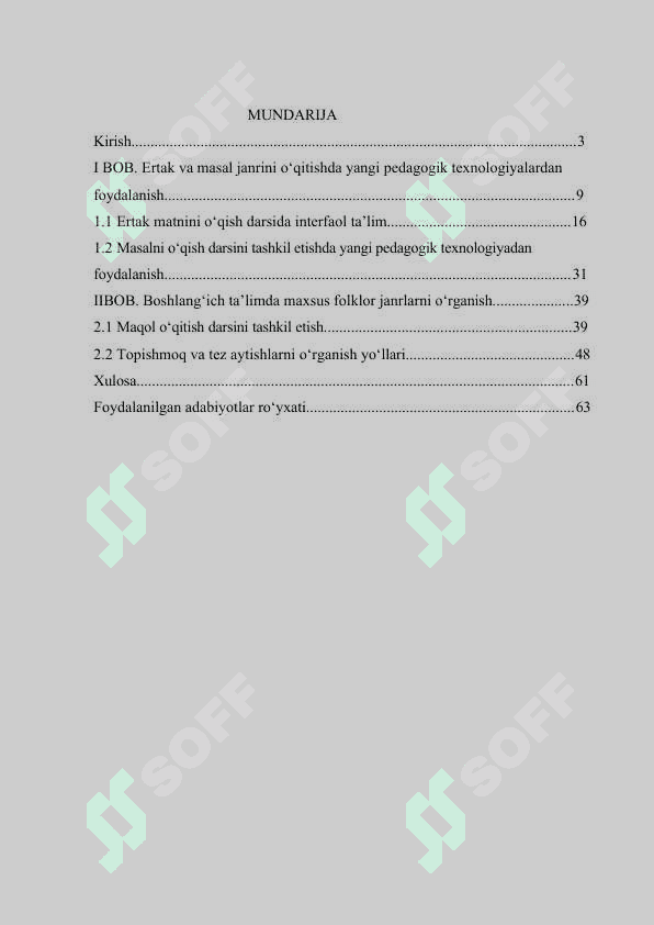 Har xil janrdagi asarlarni o‘qitishda pedagogik texnologiyalardan foydalanish 2