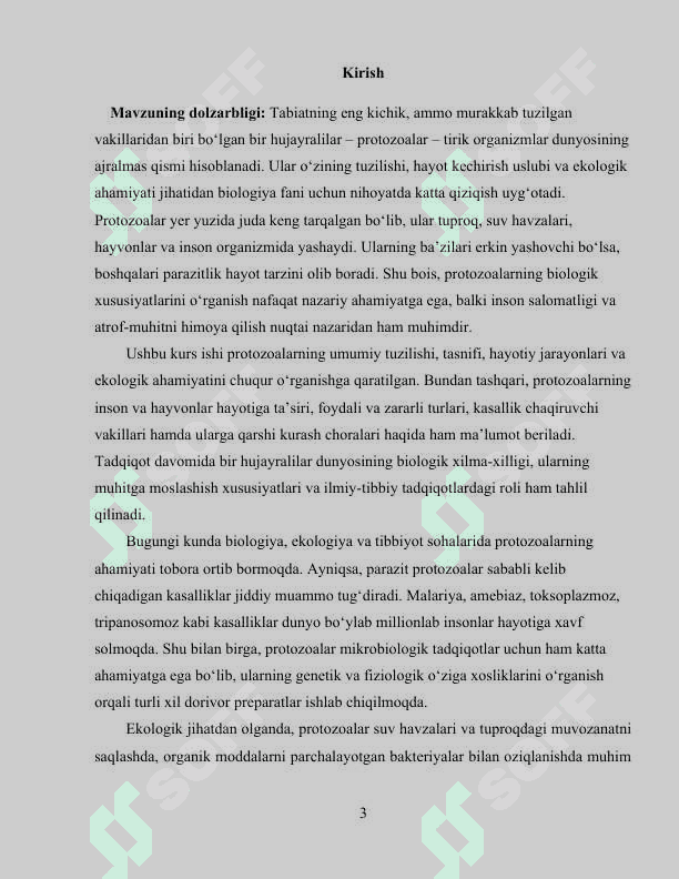 Bir hujayralilar-protozoa kenja dunyosi 3