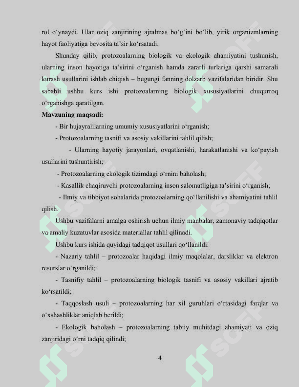 Bir hujayralilar-protozoa kenja dunyosi 4