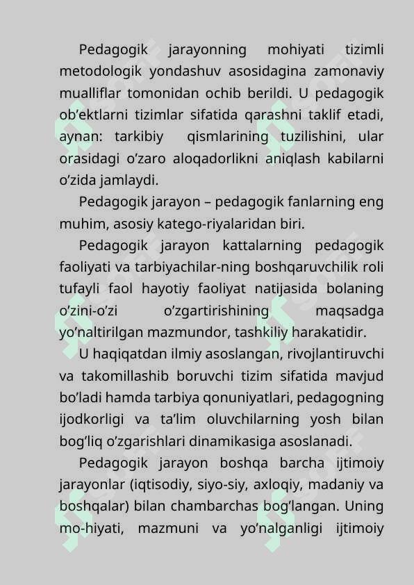 Yaxlit pedagogik jarayon mustaqil ish 19varoq 5