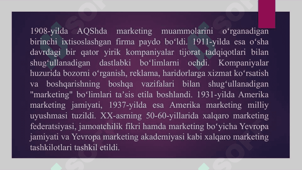MARKETINGNI o'rganish 3