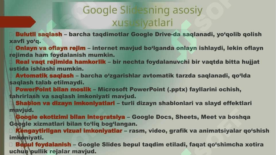 GOOGLE SLIDESDA ONLAYN PREZENTATSIYALAR YARATISH 3